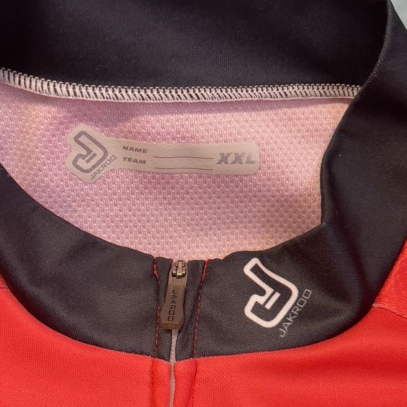 Jakroo Sport-Cut Fit Style Cycling Shirt Full Zip Unisource Back Pockets Men 2XL - Picture 4 of 12